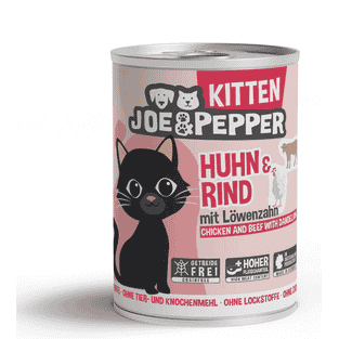 Cat Kitten Huhn & Rind mit Löwenzahn