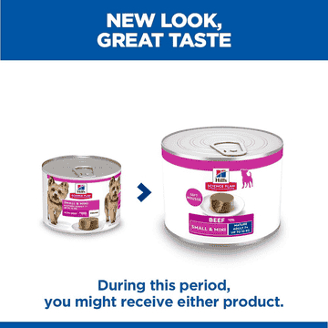 Canine Small & Mini Breed Mature Adult Beef - Can