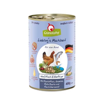 Hund - Liebling's Mahlzeit Weissfisch &amp; Geflügel