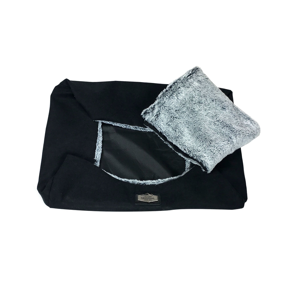 Hunde- & Katzenbett Überzug Pluo28 schwarz, S