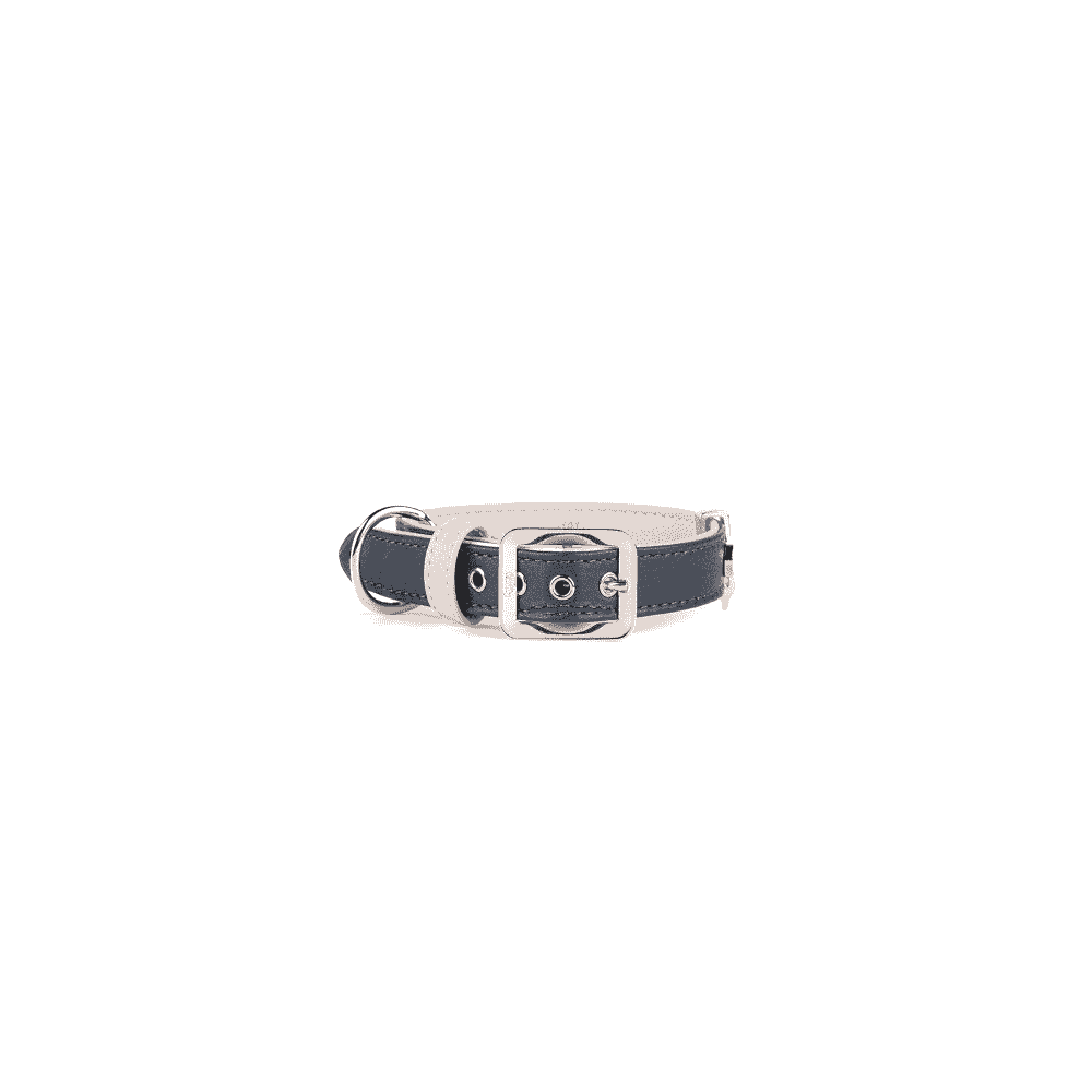 Hermitage Vitello collier pour chiens en bleu