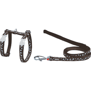 Geschirr & Leine für Katzen Design with Spots XS