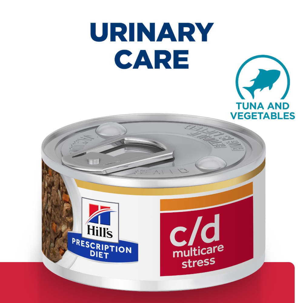 Feline c/d Multicare Stress Urinary Care Ragout Stew flavoured with tuna and added vegetables - Can