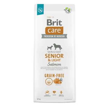 Care Dog Grainfree - Senior & Light - Salmon - Skin & Coat