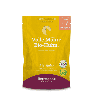 Selection Bio Huhn mit Kamut, Karotte und Kokosflocken