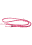 Laisse en cuir Round Multi rose