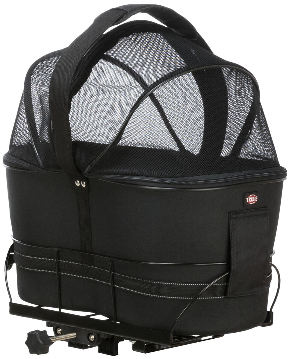 Bicycle basket for luggage carrier