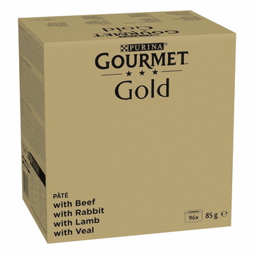 Gold Fine Pâté Meat 96 x 85g - Mega-Jumbo Pack