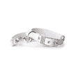 Saint Tropez Similpelle Collar for dogs in white