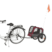 Remorque de vélo gris/rouge