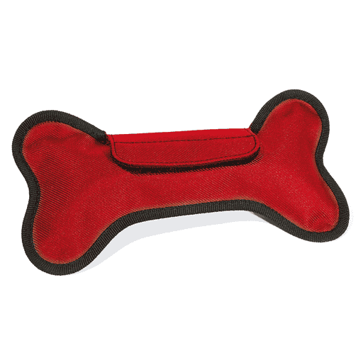Snack-Bone für Hunde Training, schwimmend, rot