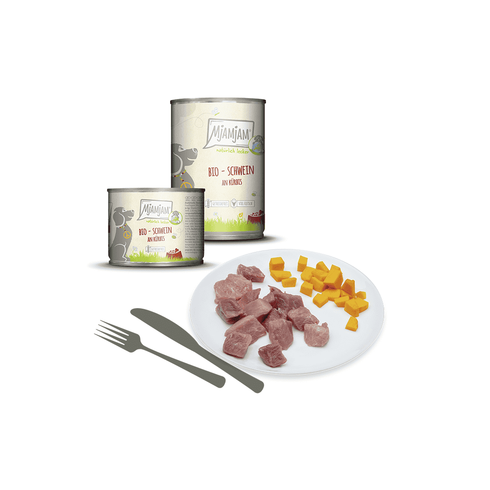 Dog naturally delicious- BIO pork with pumpkin