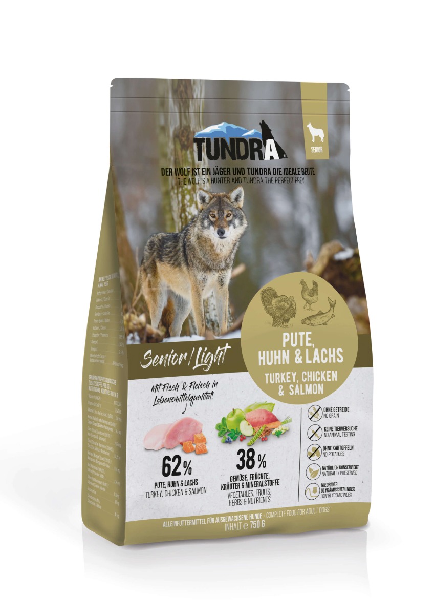 Dog Senior/Light Pute, Huhn & Lachs