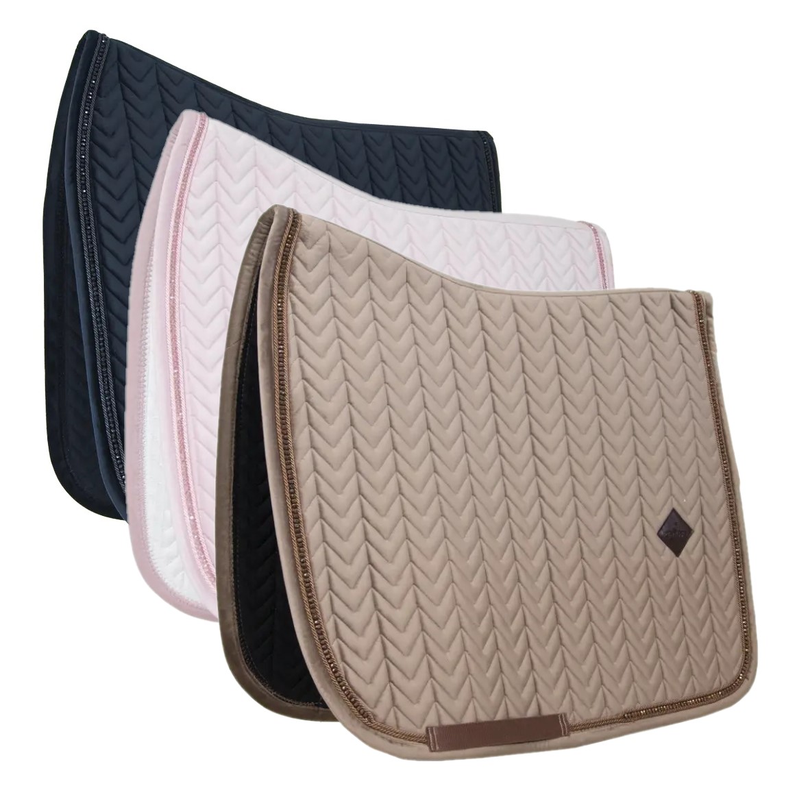 Chabraque de dressage en velours Pearls