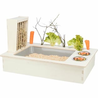 Kaninchen-Futterstation