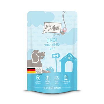 Dog Junior - Saftiges Hühnchen mit Ei