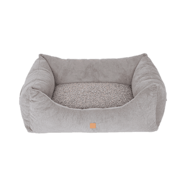 Hundebett Kingston Cord Double Face grau
