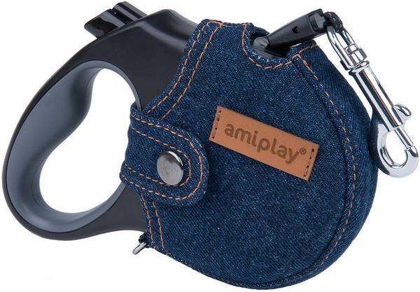 Roll leash denim dark blue