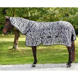RugBe Fliegen- und Ekzemerdecke Zebra mit Halsteil