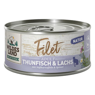 Feline Filet Adult Thunfisch & Lachs mit Süsskartoffeln