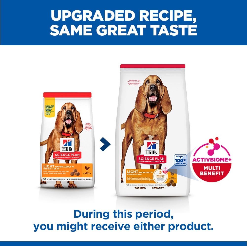 Canine Mature Adult 7+ Light Medium Breed
