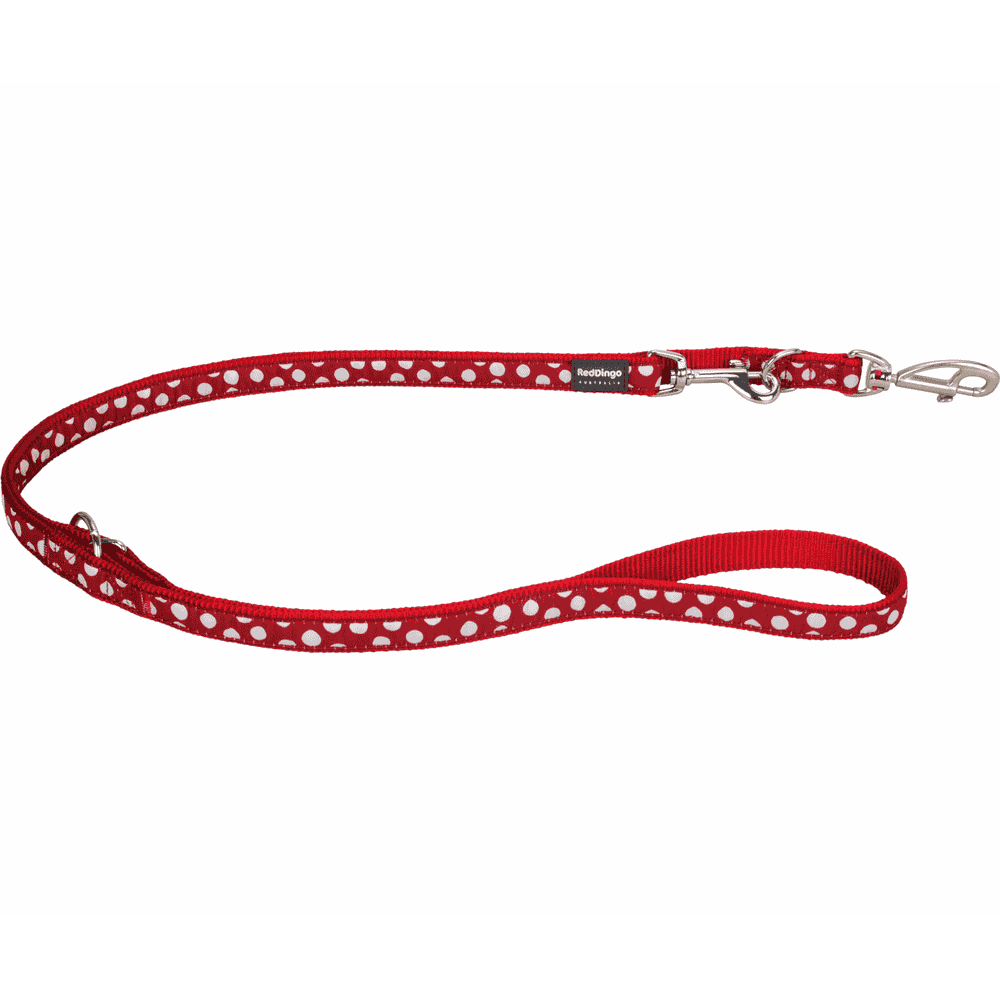 Leashes Design White Spots on Red