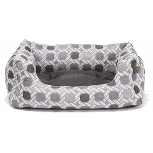 Hundebett Geometric, grau
