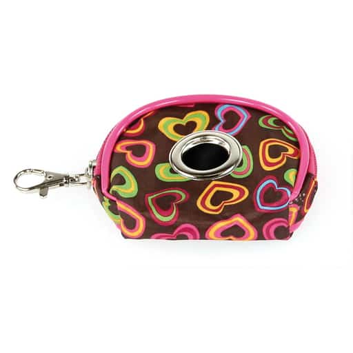 Trendline Hundepoopbag-Tasche, Color-Heart, rot, 10 x 4 x 7.5cm