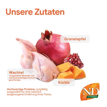 Feline Adult Kürbis Wachtel, Granatapfel