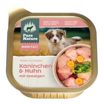 Dog Junior Kaninchen & Huhn mit Seealgen 150 g