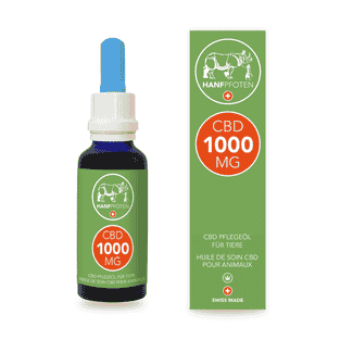 Huile de soin CBD 1000mg pour chiens de moyenne taille 30ml