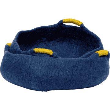 Korb mit Griffen Navy