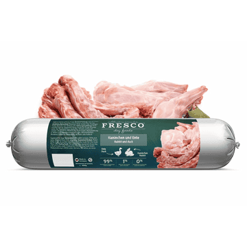 BARF pure rabbit and duck sausage