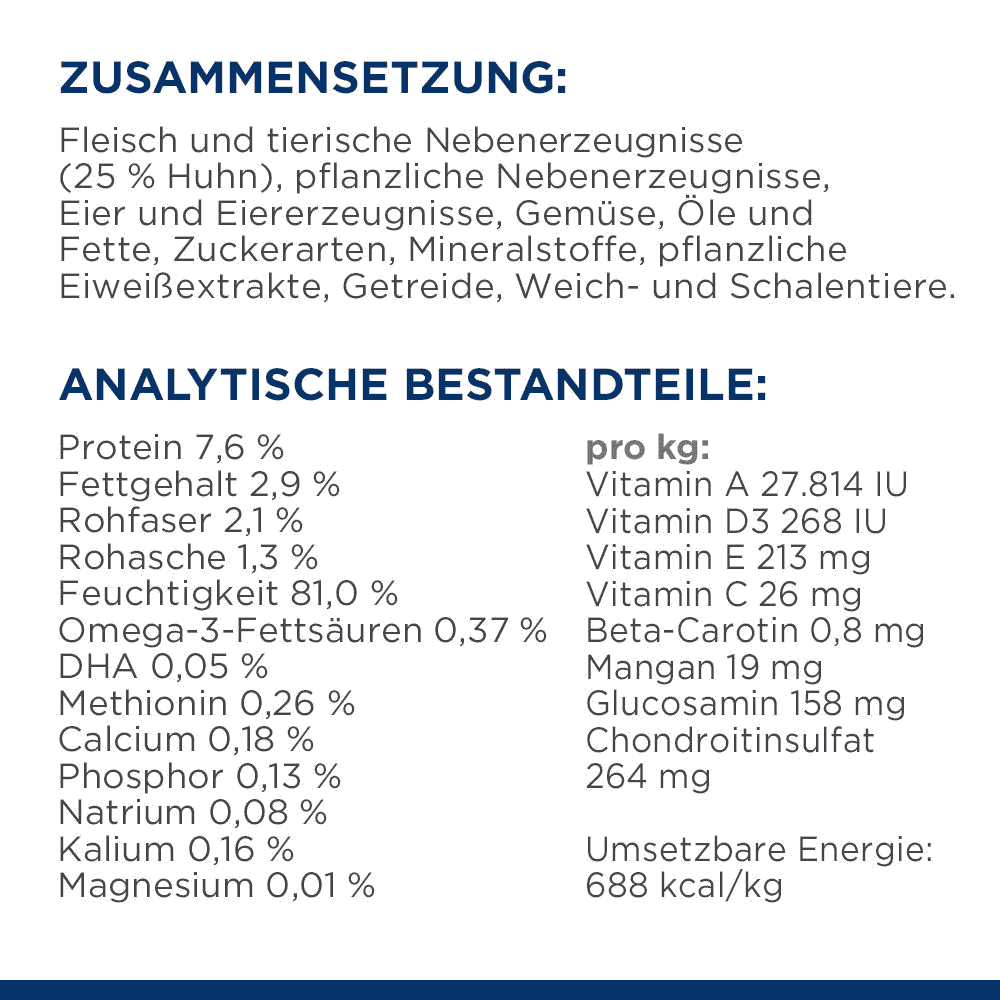 Feline j/d Metabolic + Mobility Frischebeutel