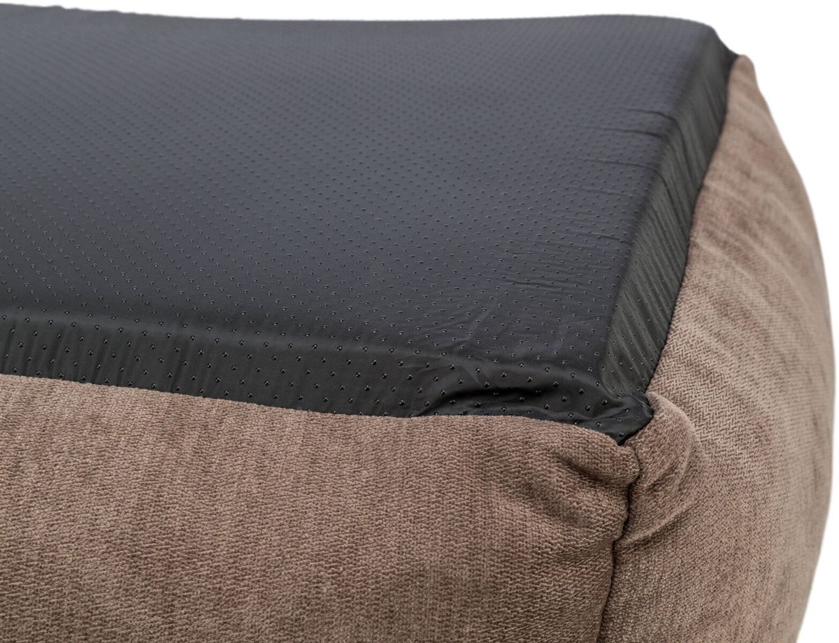 Vital bed Lennox angular, brown