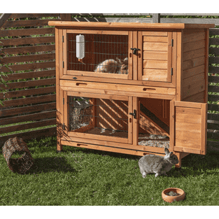 Clapier pour petits animaux Natura, 2 étages