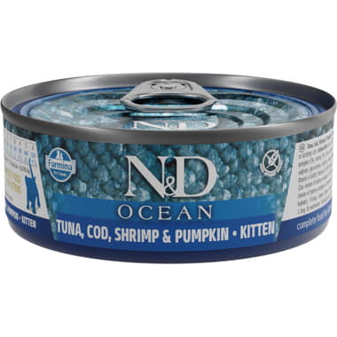 Feline Kitten Ocean - Thunfisch, Kabeljau, Garnelen & Kürbis