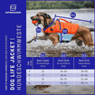 Hundeschwimmweste orange / blue