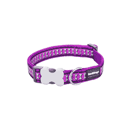 Collier réfléchissant Bones Purple