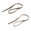 Laisse en cuir Vintage rivetée & cousue