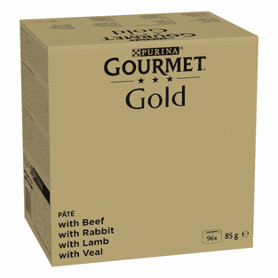 Gold Feine Pastete Fleisch 96 x 85g - Mega-Jumbo Pack