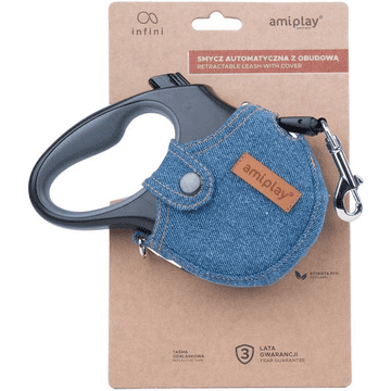 Roll leash denim light blue