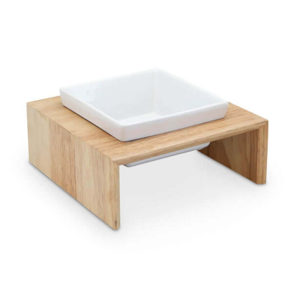 Meshidai single feeder bowl, natural