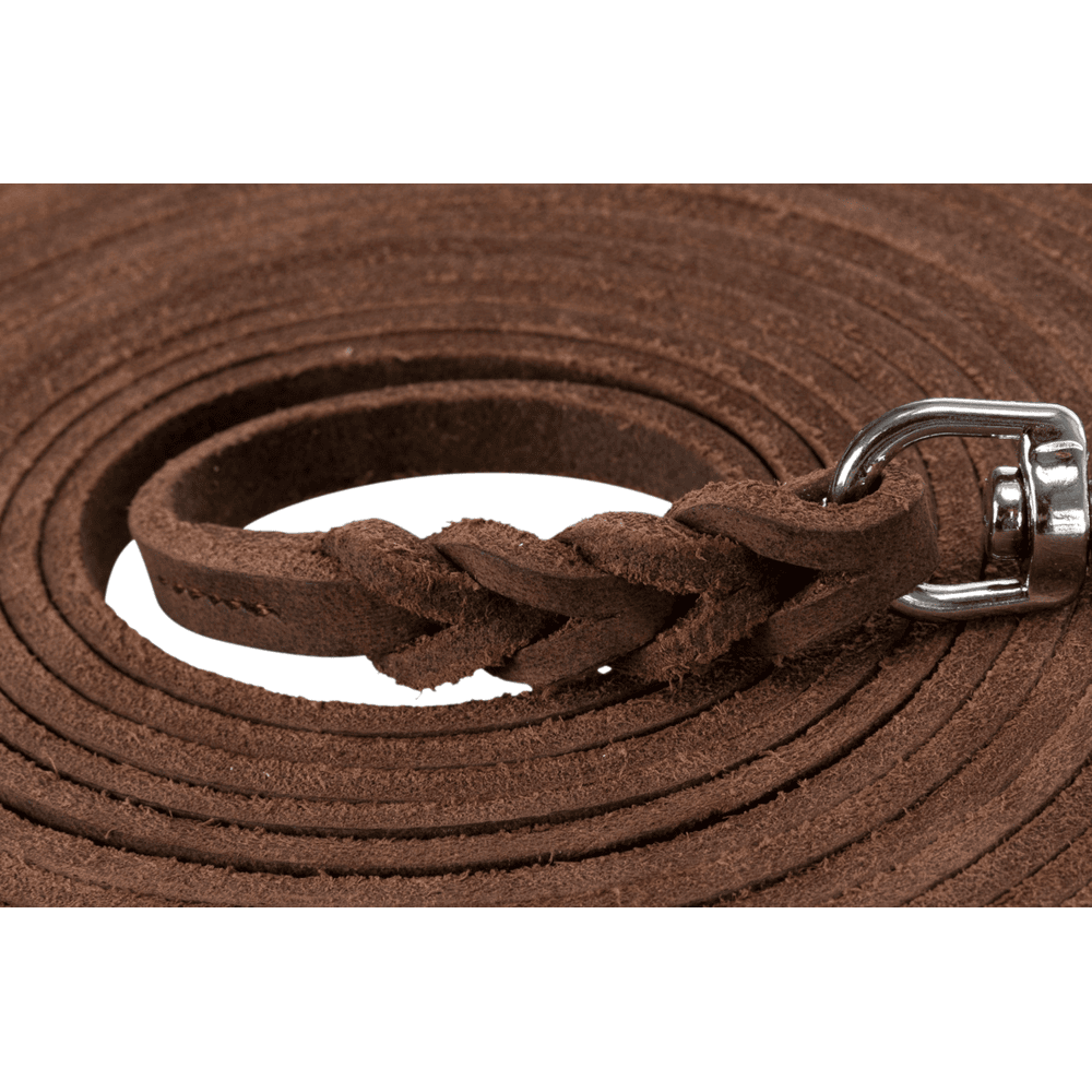 Rustic greased leather drag line