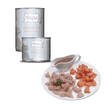 Blanchierte Pute mit reichlich Lachs an Sosse