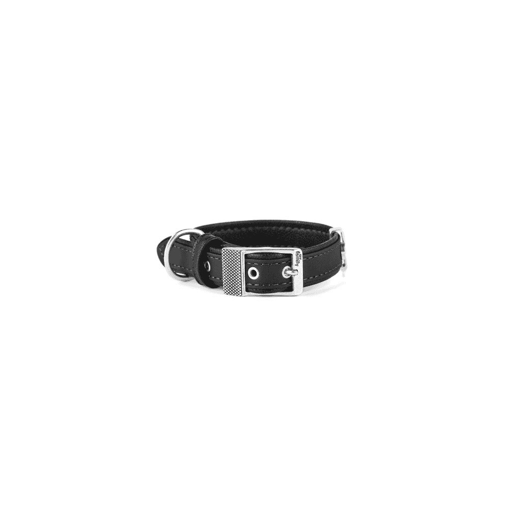 Bilbao Similpelle Halsband für Hunde in schwarz