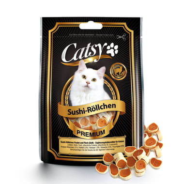 Catsy Sushi-Röllchen Poulet & Fisch