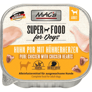 DOG Huhn pur mit Hühnerherzen