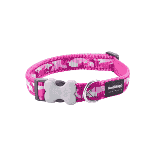 Halsband Design Camouflage Hot Pink