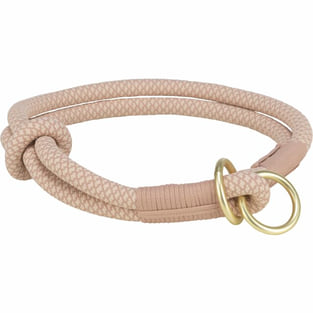 Soft Rope Zug-Stopp-Halsband rosa/hellrosa